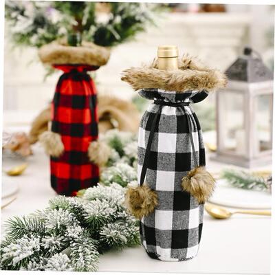christmas decoration Christmas wine bottle covers 圣诞酒瓶套