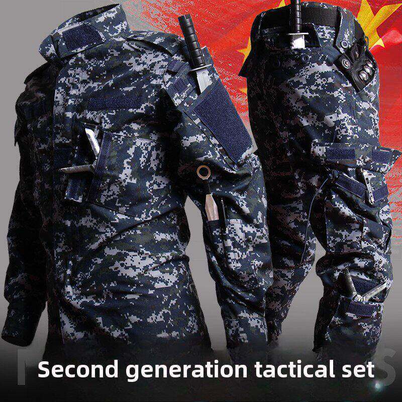户外战术迷彩服男子工作服美国海军和陆地团队战斗服部队特种部队