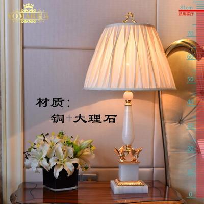 高档耀马宫厅廷黑云石客 卧室书房台灯色欧式 大号别墅酒饰店装床