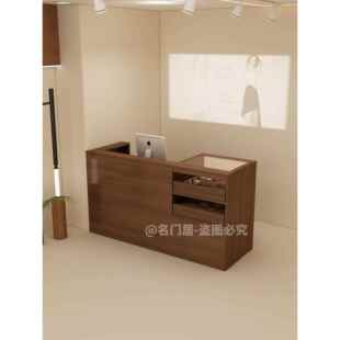 中古风收银台童装吧台店铺商场服装女装店美容院理发柜台公司前台