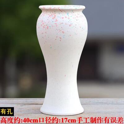 粗陶多肉花盆透气陶罐大号装饰庭院摆件直筒九尾狐悬崖老桩高花盆