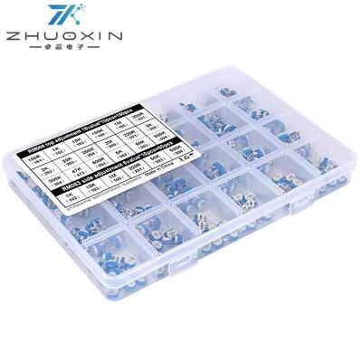 24种RM063立式/065卧式螺丝孔蓝白可调电阻电位器混装24*10=240只