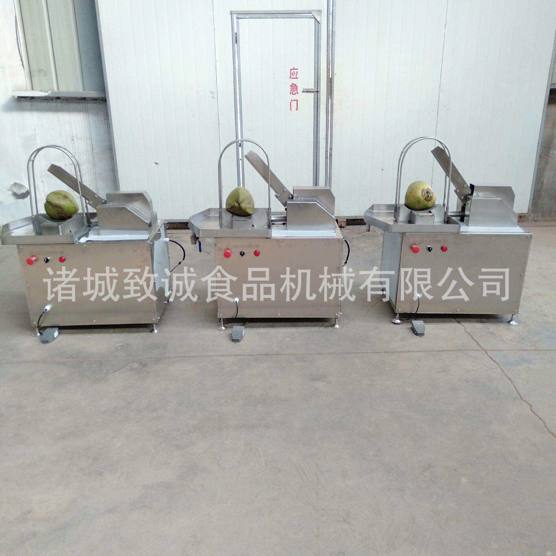 致诚供应椰子深加工设备 椰汁椰蓉处理设备 青椰子开壳机现货