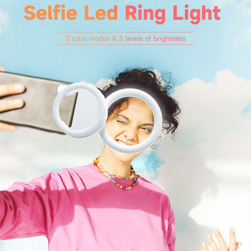 厂家直销Selfie light跨境新款手机拍摄补光灯美食拍照美甲视频直