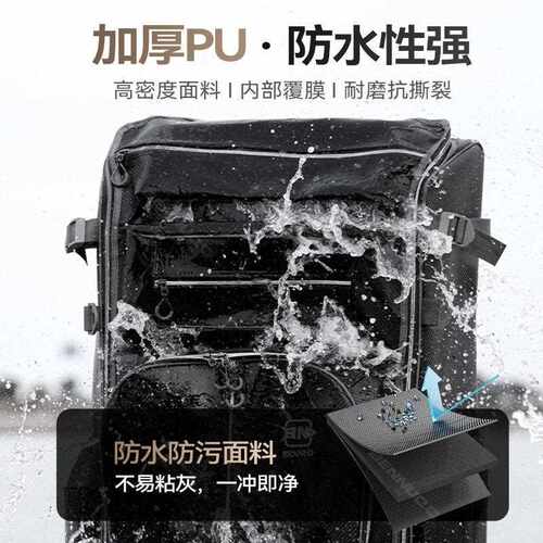 新款直销本诺PU钓椅包双肩欧式骑士多功能钓鱼背包防水收纳鱼竿鱼