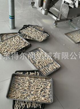 大连全自动上雪花片裹粉机  不锈钢食品裹屑设备 雪花鸡柳裹糠机