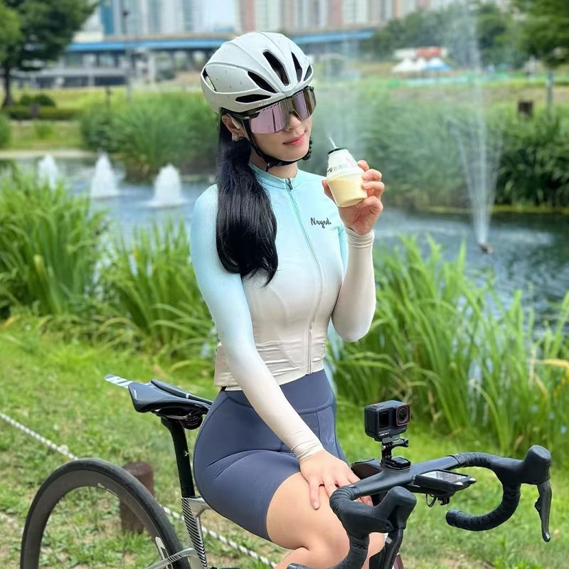 2025新款Nryed骑行服女款长袖外套自行车公路车防晒速干 干透气骑