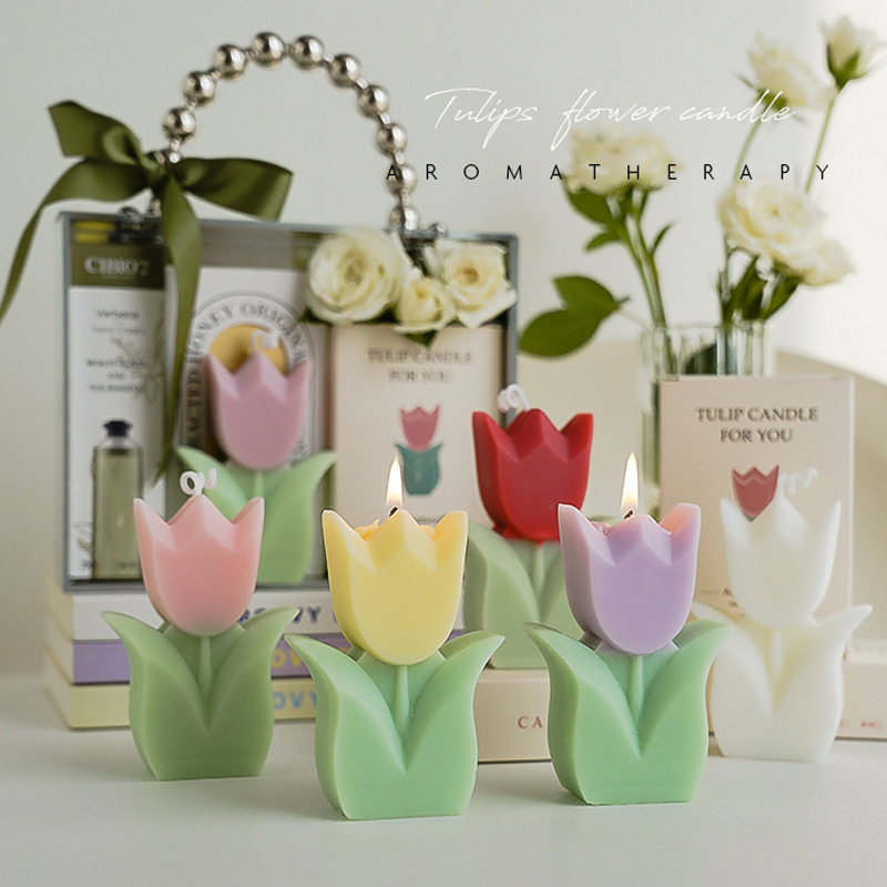 candle郁金香diy伴手礼香薰蜡片