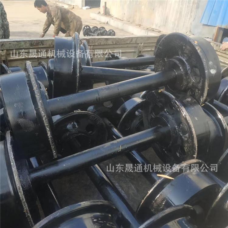 厂家矿车轮对地铁煤矿隧道翻斗车用矿车轮子250mm实空心矿车轮