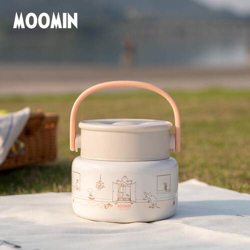 姆明moomin焖烧杯罐316L不锈钢保温便当盒上班便当盒焖粥餐盒保温