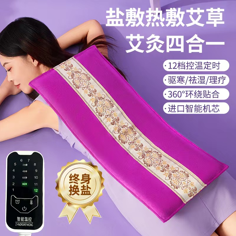 俞兆林盐袋热敷包电加热艾草艾灸肩颈腰背部全身粗盐海盐袋子