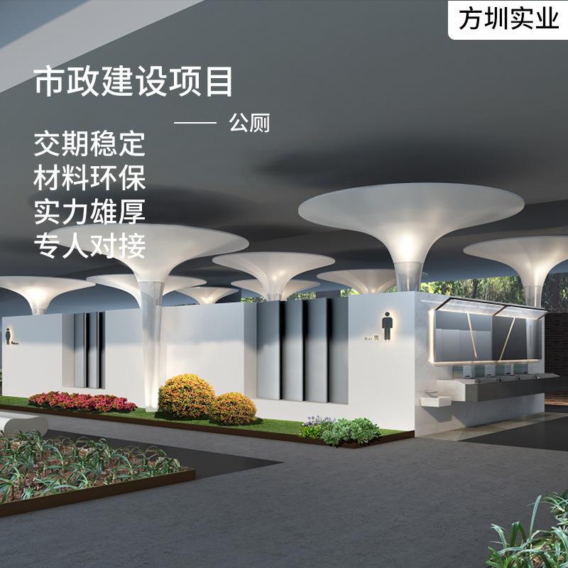 玻璃钢景观雕刻装饰柱市政建设工程公厕承重立柱案例展示美陈雕塑
