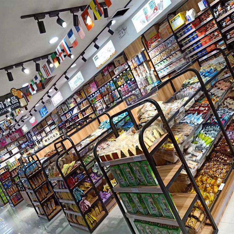 便利店货架中小型超市零食品展示货架单双面挂摆两用零食陈列架
