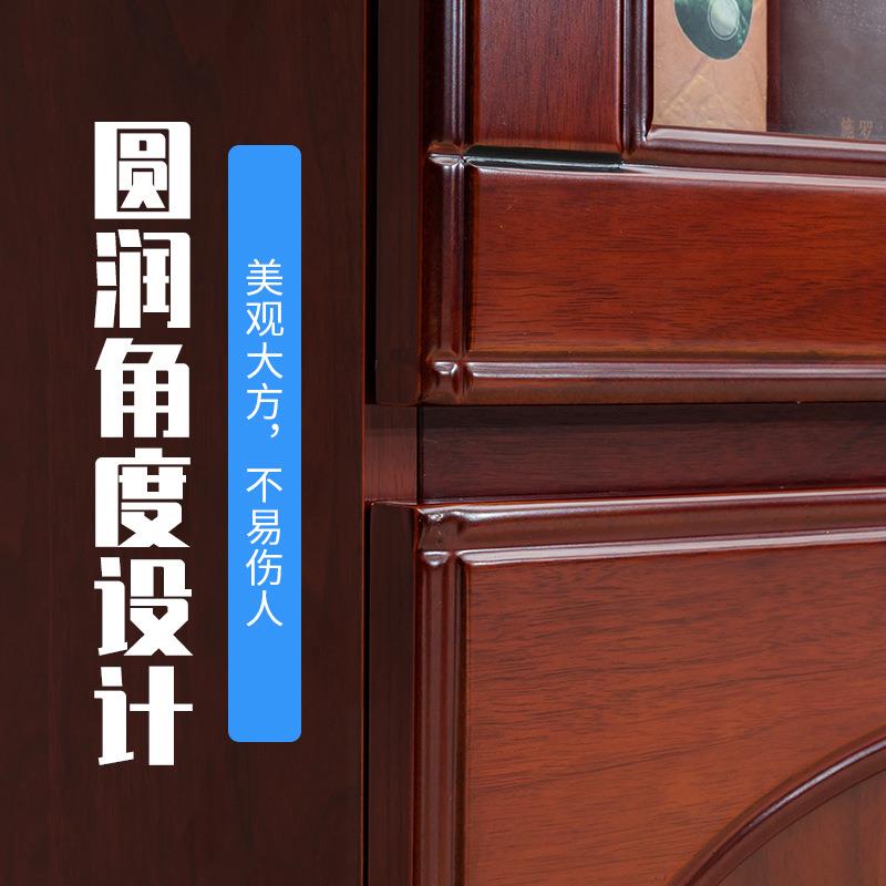 柜子文件柜木质带锁资料柜贴实木皮抽屉式书柜带玻璃门收纳钢制图片