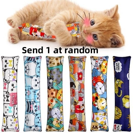 跨境创意薄荷抱枕宠物智能玩具