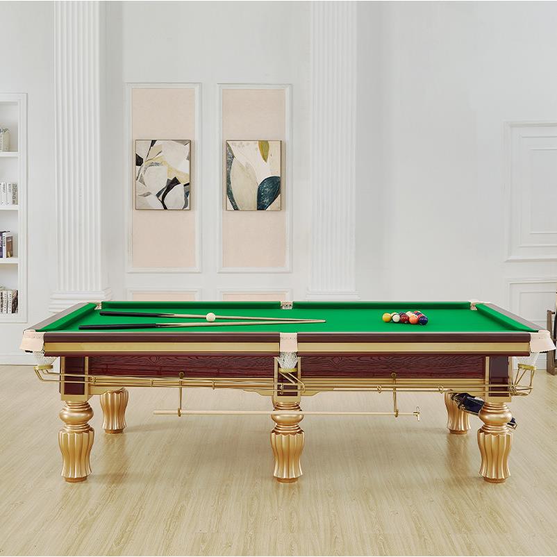 中式台球桌标准型商用青石钢库比赛美式黑八室内家用桌球台厂