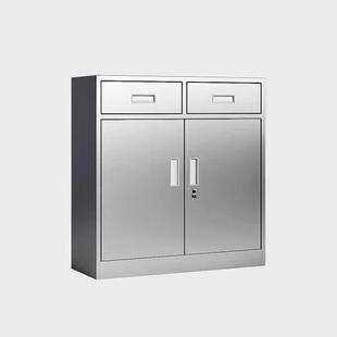 304不锈钢低柜户外医疗停车位工具抽屉存储柜带锁办公存储文件柜