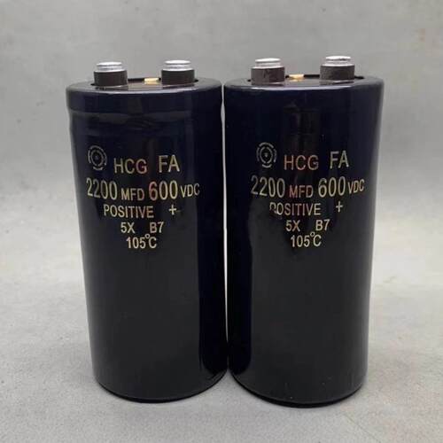 600V2200UF高压蓄能放电螺丝脚电解电容HCGFA大电流