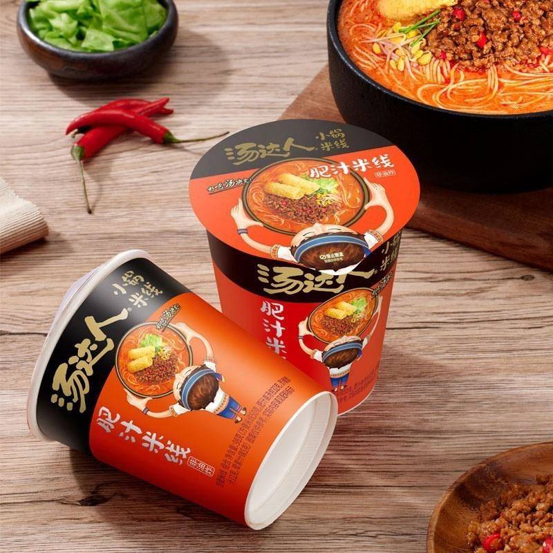 【包邮】汤达人肥汁酸辣米线86g*12杯装整箱方便速食米线粉丝夜宵图片