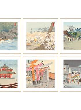 德力富吉郎挂画寿司料理店日式装饰画客厅壁画卧室日系居酒屋和风