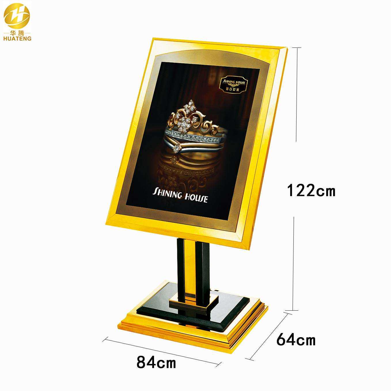 五星级酒店不锈钢迎宾牌宾馆大厅大堂水牌导向指示牌告示牌展示架
