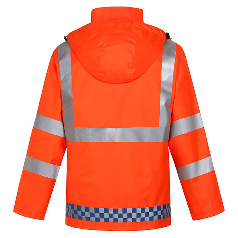 厂家直销荧光橙反光衣高速交通劳保分体雨衣套装创意成人工作服