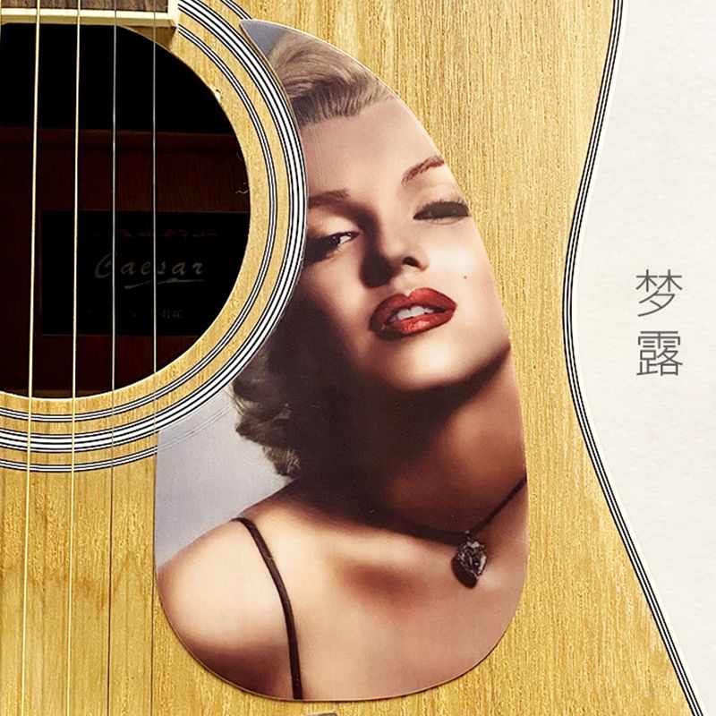 民谣吉他护板个性彩绘40寸41寸扫弦防刮花面板吉他贴纸面板