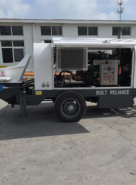 混凝土输送泵打混凝土地泵拖泵楼层混凝土地面钢筋框架浇筑