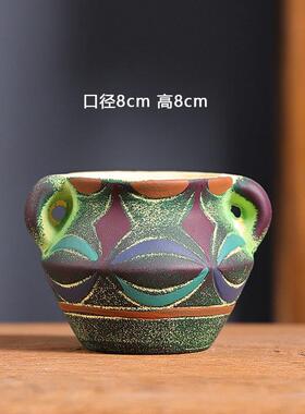 18小号中古红海多肉花盆厂家直销素烧陶地18瓷复陶专用盆清仓