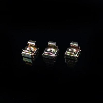 厂直销卡式螺母机柜母螺m6浮动BHR螺家母镀镍四方卡式螺母笼式螺