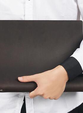 真皮笔记本A4活页本 覆古手工头层牛皮4孔夹超厚素描本大日记事本