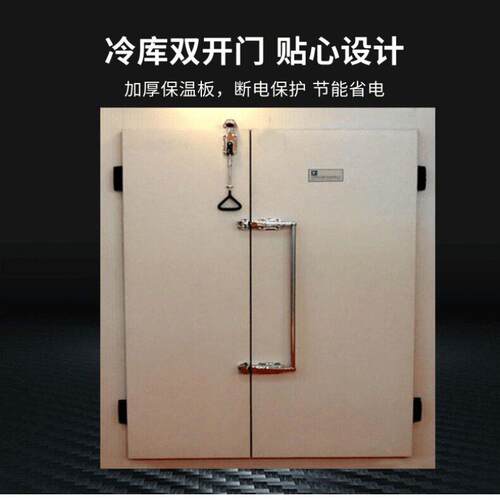 冰立方冷库门全套设备冷库不锈钢保温半埋门双开平移冷库门厂家