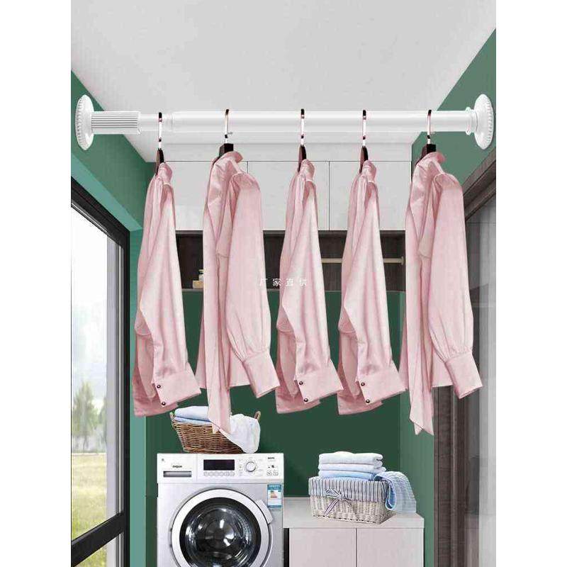 衣柜挂衣杆不锈钢免打孔伸缩杆横杆衣橱柜内挂杆阳台晾衣杆撑杆子,基础建材,铰链,淘宝优惠券,粉丝福利购,淘宝优惠卷
