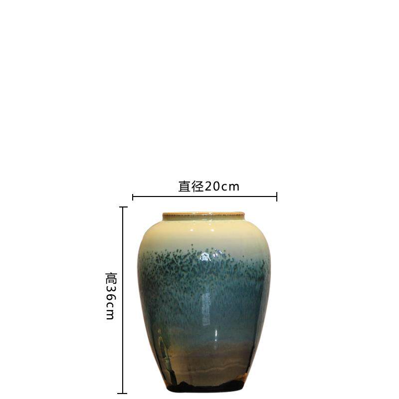 正品景德陶瓷馆欧式中式落地式大宾花瓶客入厅口镇花筒装饰插花摆