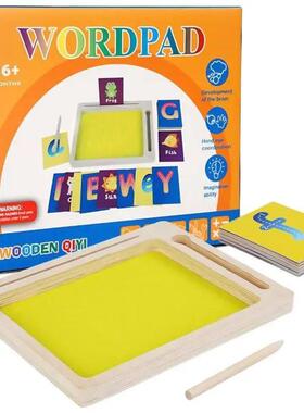 Sand Tracing Tray Sand Writing Alphabet Sensory Toy Montesso