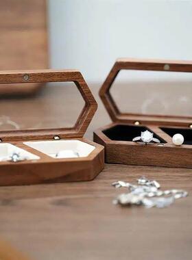 Ring Box Jewelry Storage Engagement Wedding Ceremony Ring Pr