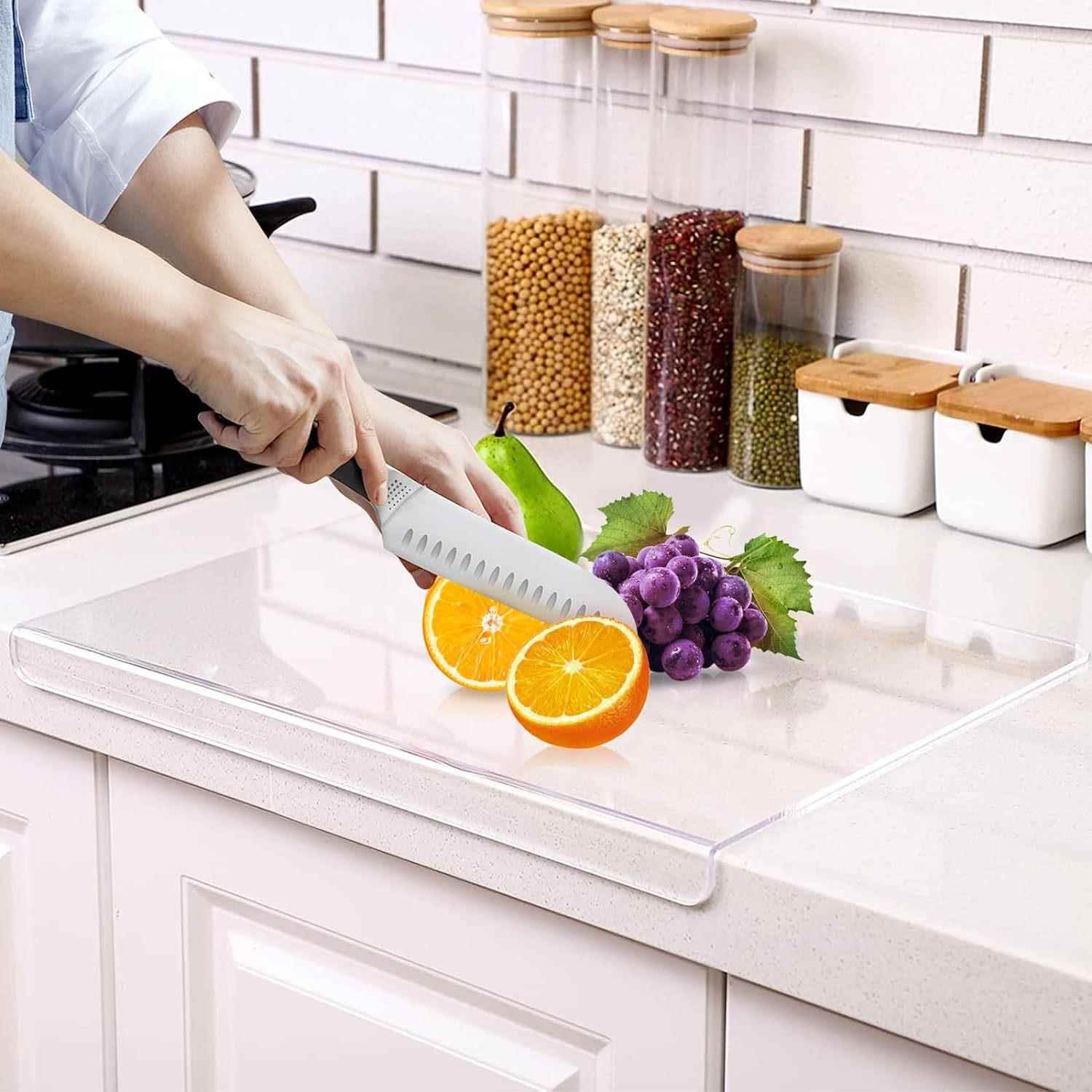 FCM跨境亚马逊厨房柜台透明菜板水果蔬菜切垫切菜板亚克力砧板