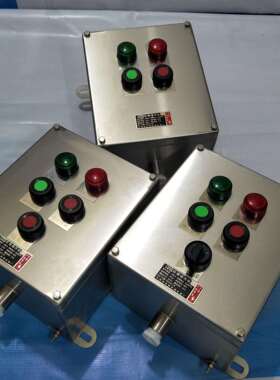 FZC-A2D21G现场防水防尘防腐操作柱挂式不锈钢操作柱按钮盒