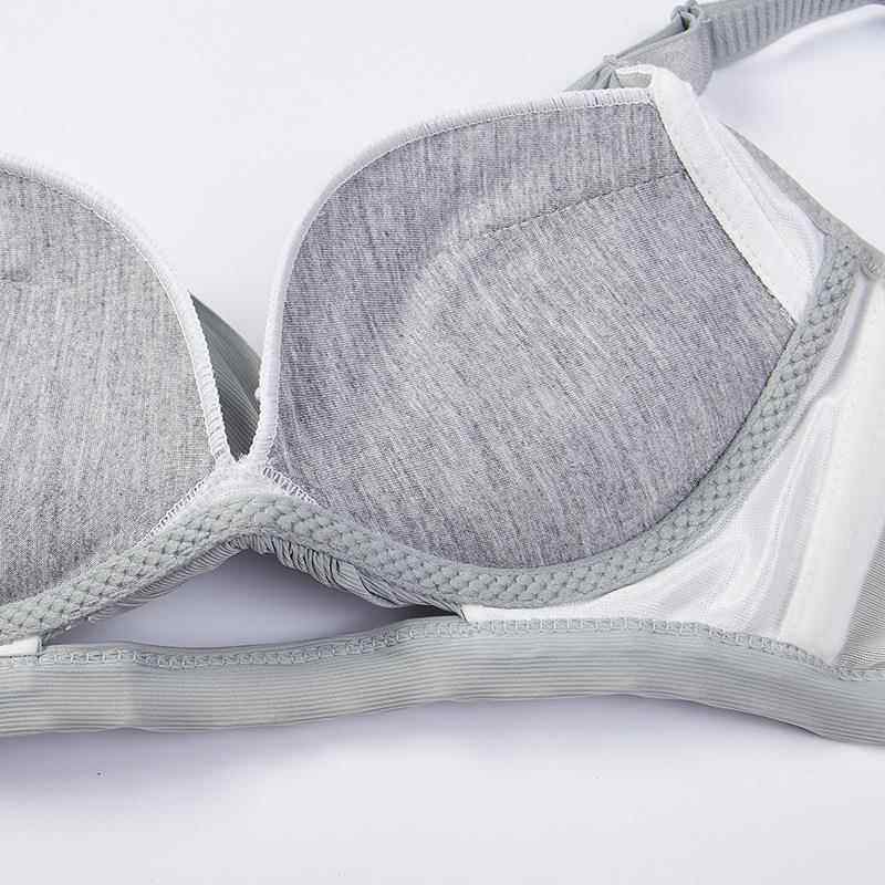 新款直销新品无钢圈文胸小胸显大背心式调整型聚拢杯收副乳深V型