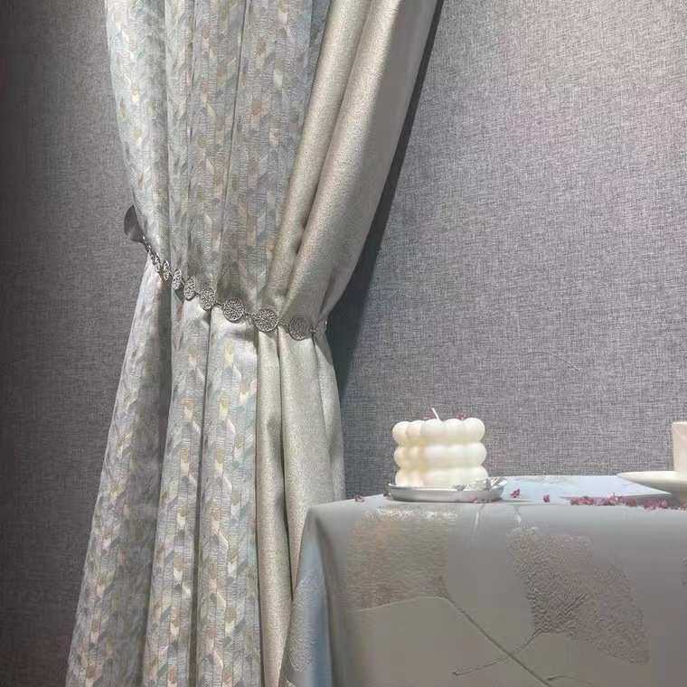 现代简约轻奢高精密提花设计窗帘卧室遮光飘窗客厅落地窗帘面料布,居家布艺,成品窗帘,淘宝优惠券,粉丝福利购,淘宝优惠卷