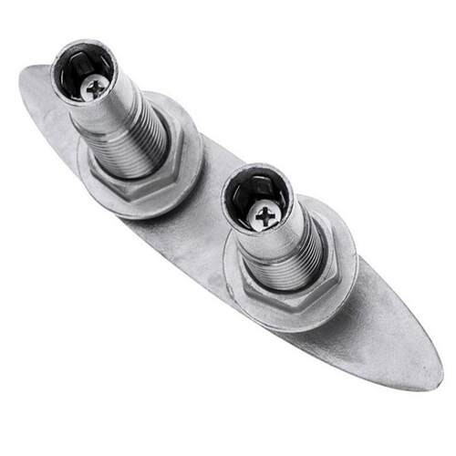 1个船用五金隐形索栓6寸150x42x20x18.6x22mm不锈钢推拉缆绳螺栓