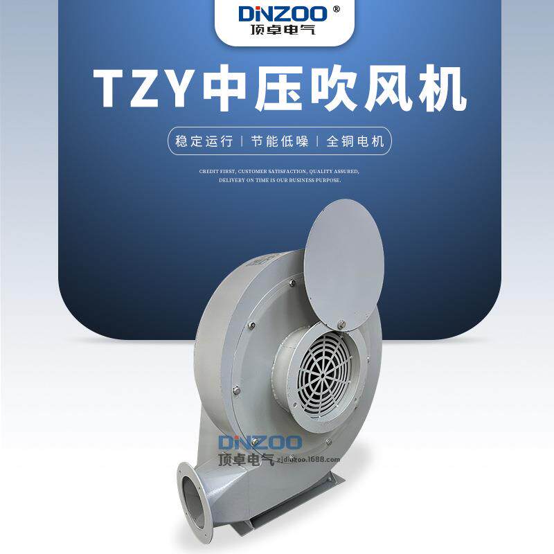 TZY-2200铁壳中压吹风机2200W烤箱烘干炉灶锅炉鼓风机220/380V
