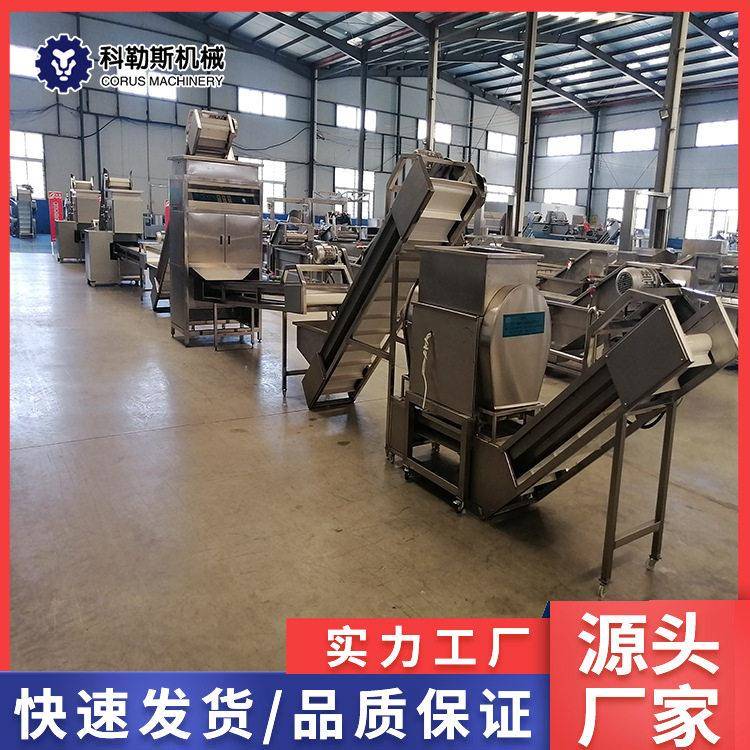 蒜米加工流水线 全自动大蒜粉生产线 厂家定制大蒜深加工流水线