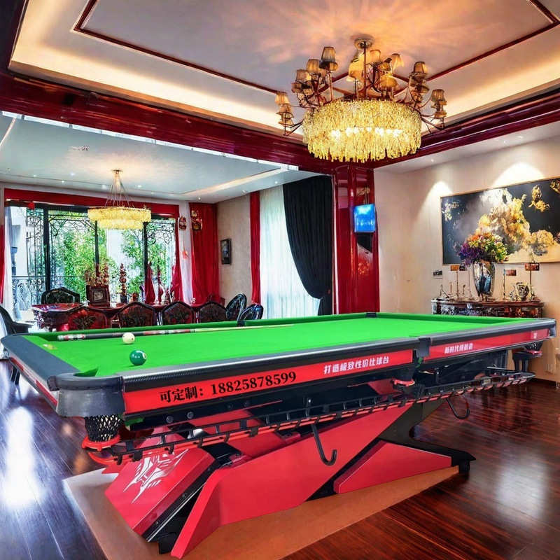 台球桌中八标准台台球厅钢库自动回球桌球台室内家用桌乒乓二合一