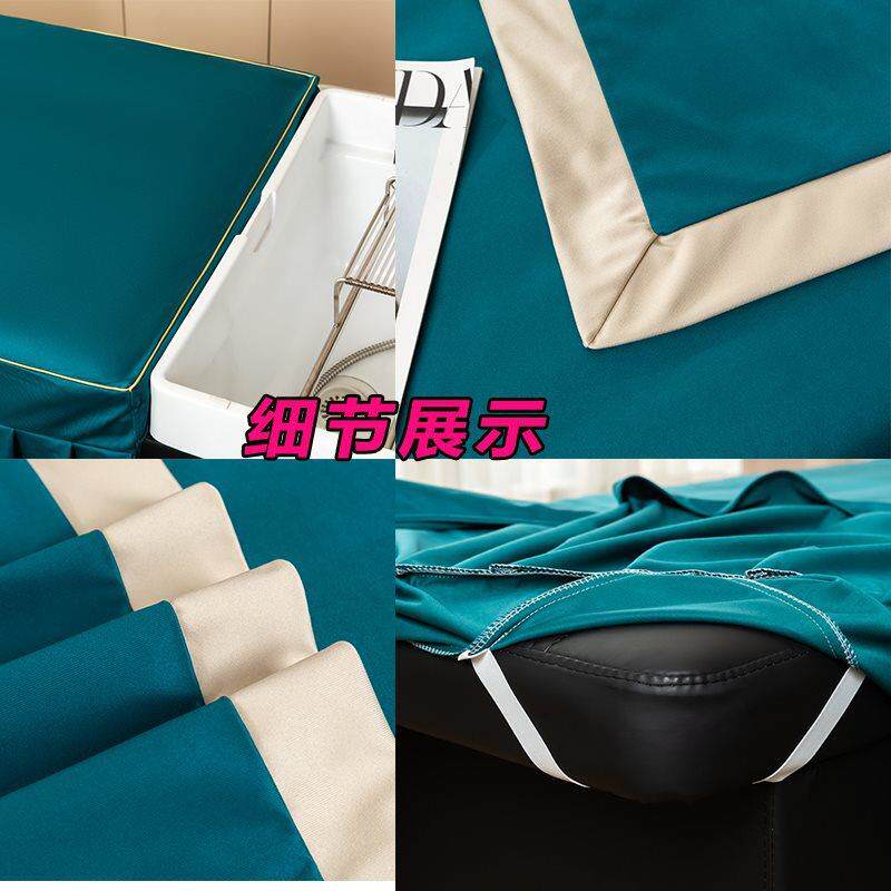 床洗头罩34XxXKp2理发店美发店茶麸发床馆泰式头疗套床养围裙按摩