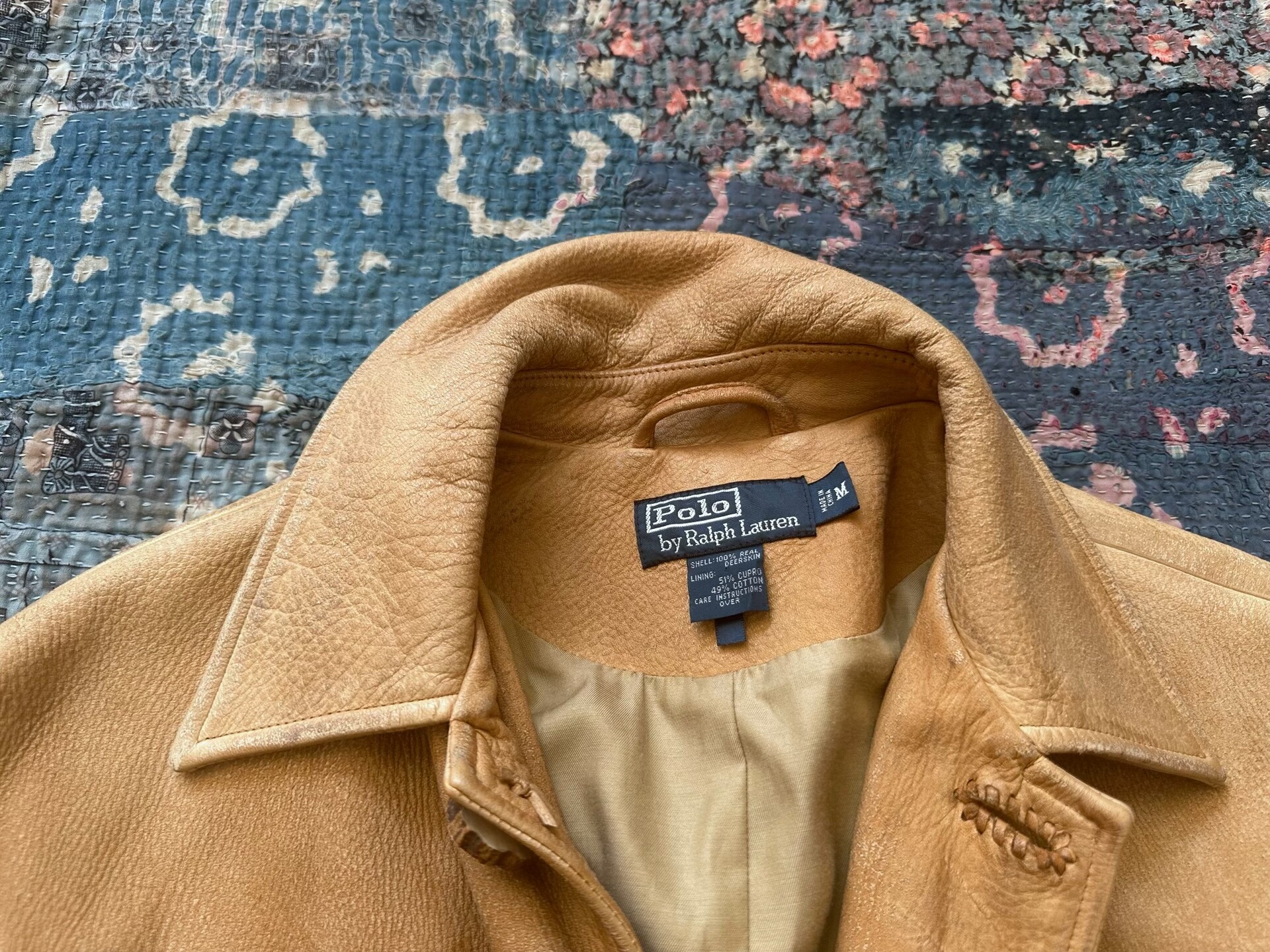 Polo Ralph Lauren Vintage Suede Fringe Jacket — detail