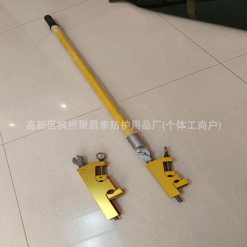 带电作业垂直型双头锁杆配电线路绝缘锁线杆电力施工引线锁杆