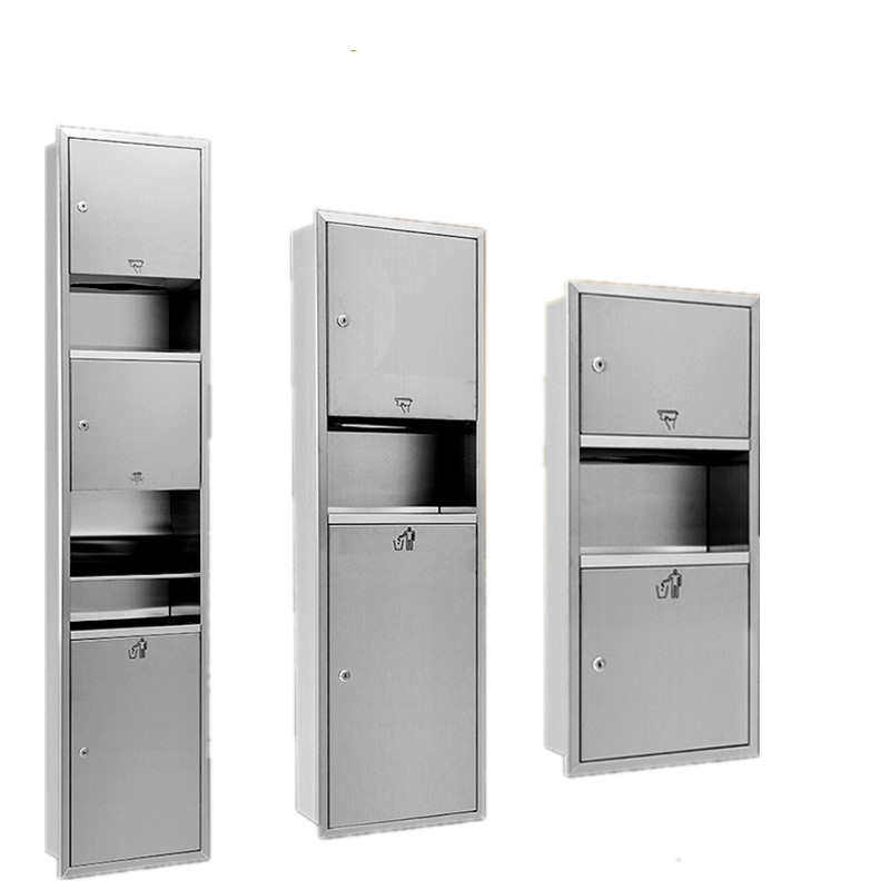 带垃圾桶烘手器箱一体纸巾筒擦手纸箱整体柜组合机场垃圾盒一体式,收纳整理,纸巾架,淘宝优惠券,粉丝福利购,淘宝优惠卷