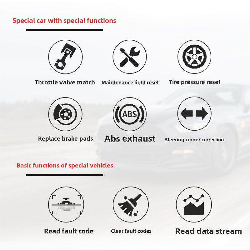 汽车故障码Obd2探测器诊断装置适用于奔驰汽车驾驶电脑7700