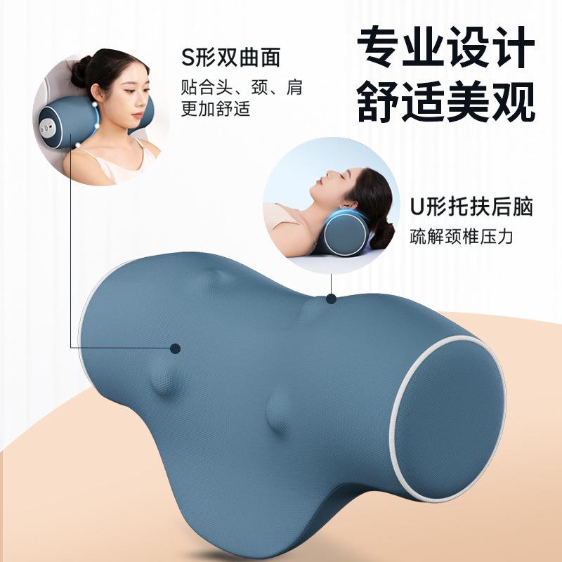 S曲面车家两用颈椎按摩枕腰部背部肩膀劲椎脖子揉捏斜方肌按摩仪